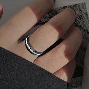 Stainless Steel Crystal (Faux Diamond) Ring – Unisex